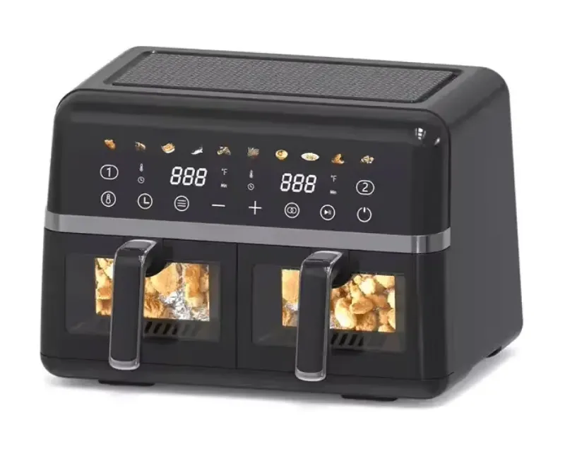 Dual Basket Digital Air Fryer Oven with View Windows