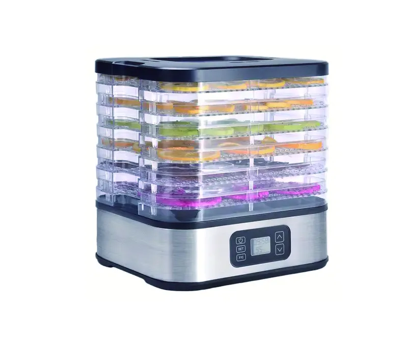 Food dehydrator dryer with adjustable temperature control for dried fruits vegetables meat