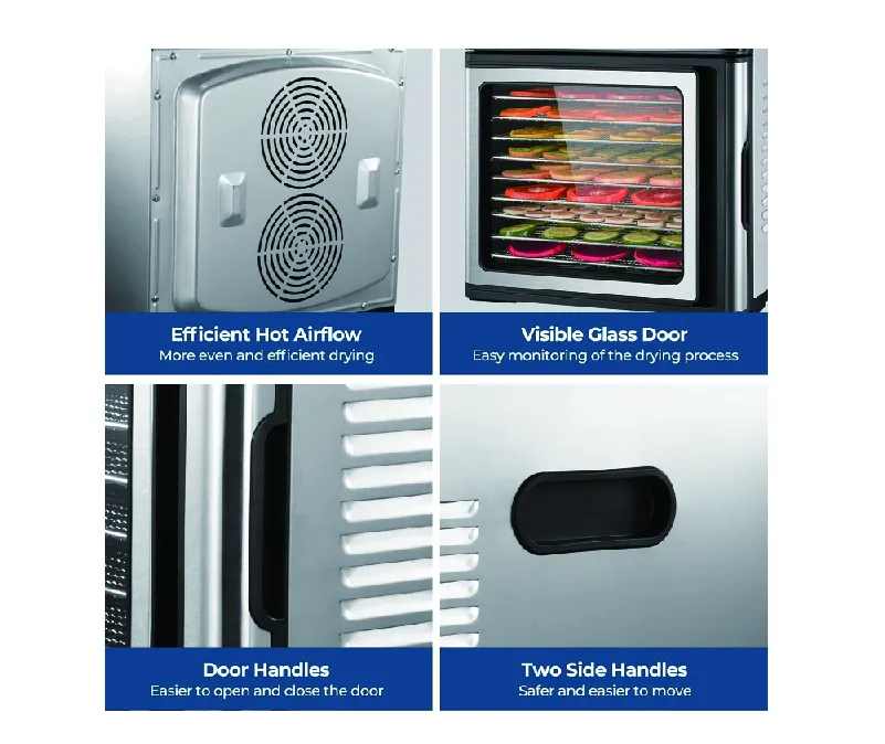 Food Dehydrator Machine Stainless Steel Trays Dehydrators for Food