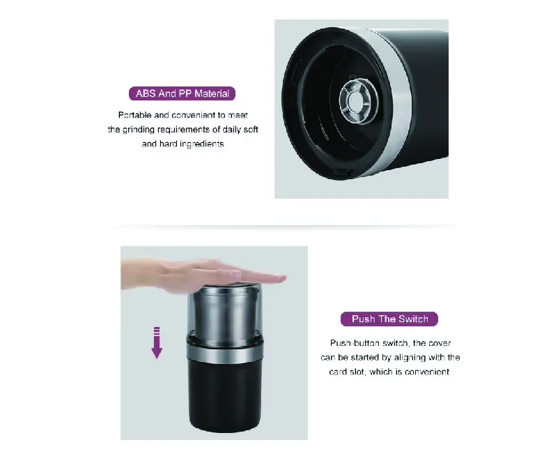 Portable Coffee Grinder Electric Coffee Grinder Pill Grinder Crusher