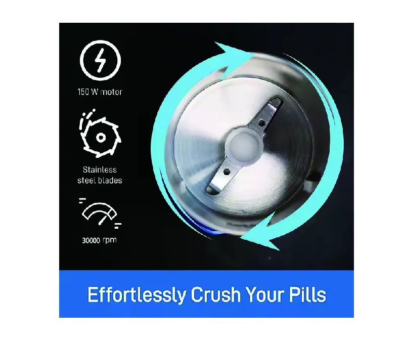 Professional Electric Pill Grinder Crusher Coffee Mill Molino De Granos De Cafe Custom Herb Grinder