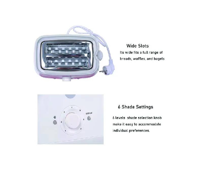 Electric Digital Mobile 2 Slice Oven Toaster Smart Multifunction Breakfast Maker