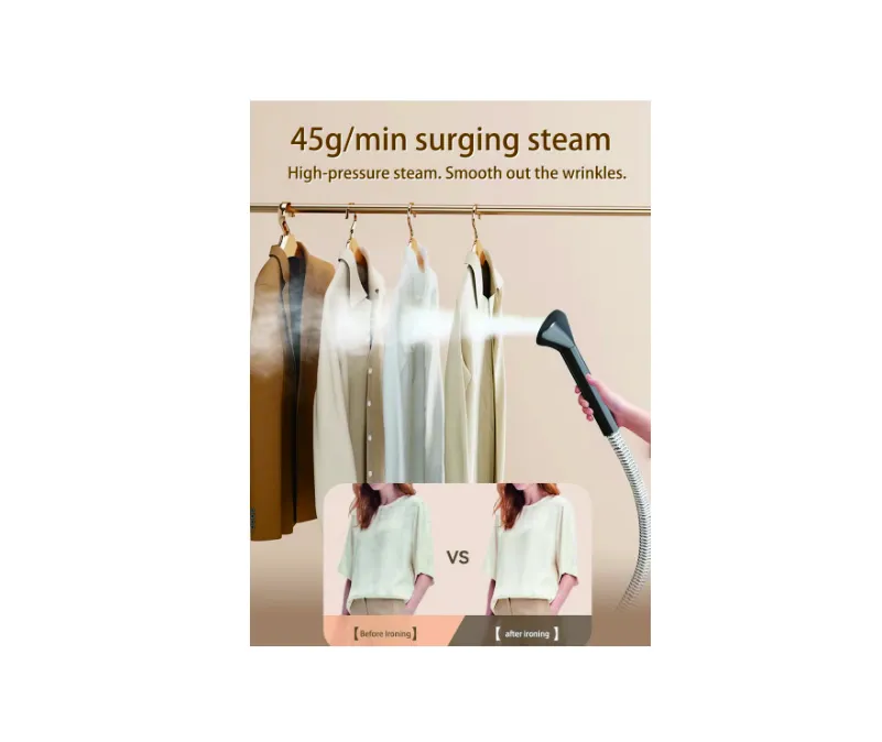 Professional Standing Steamer Strong Power and 1.5L Water Tank with Ironing Board