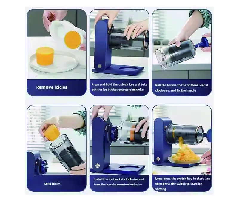 Ice Cream Maker Slush Drink Dessert Fruit Ice Maker Shaving Machine
