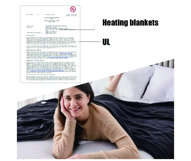 Electric blanket heating throw