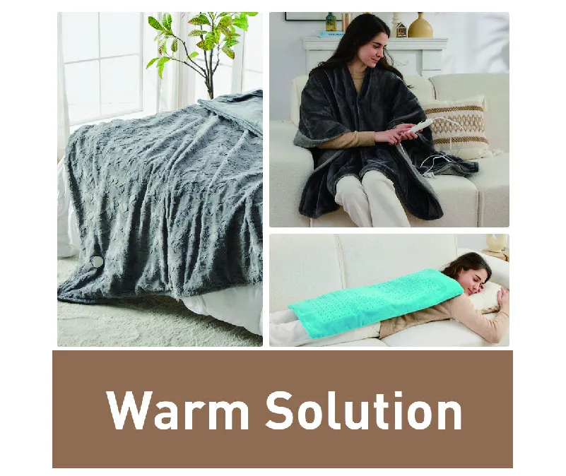 Electric blanket heating throw