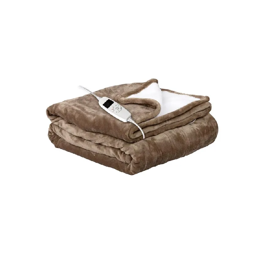 Throw Blanket Flannel Soft Fleece Electric Blanket Warming 10 Heat Controller