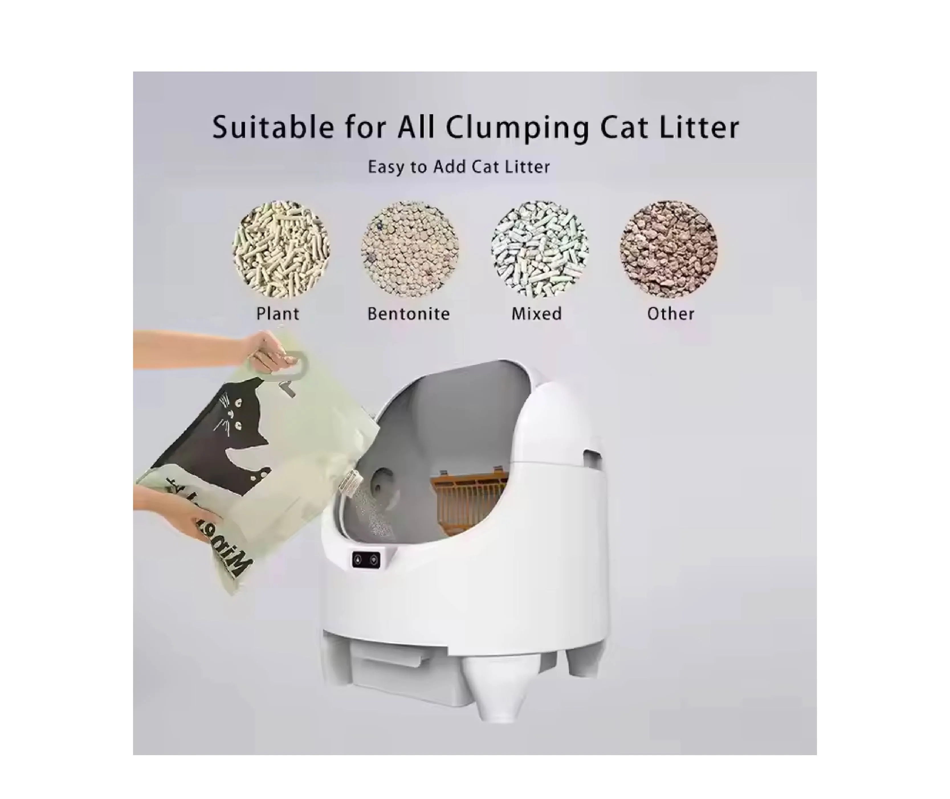 Automatic Cat Litter Box Self Cleaning