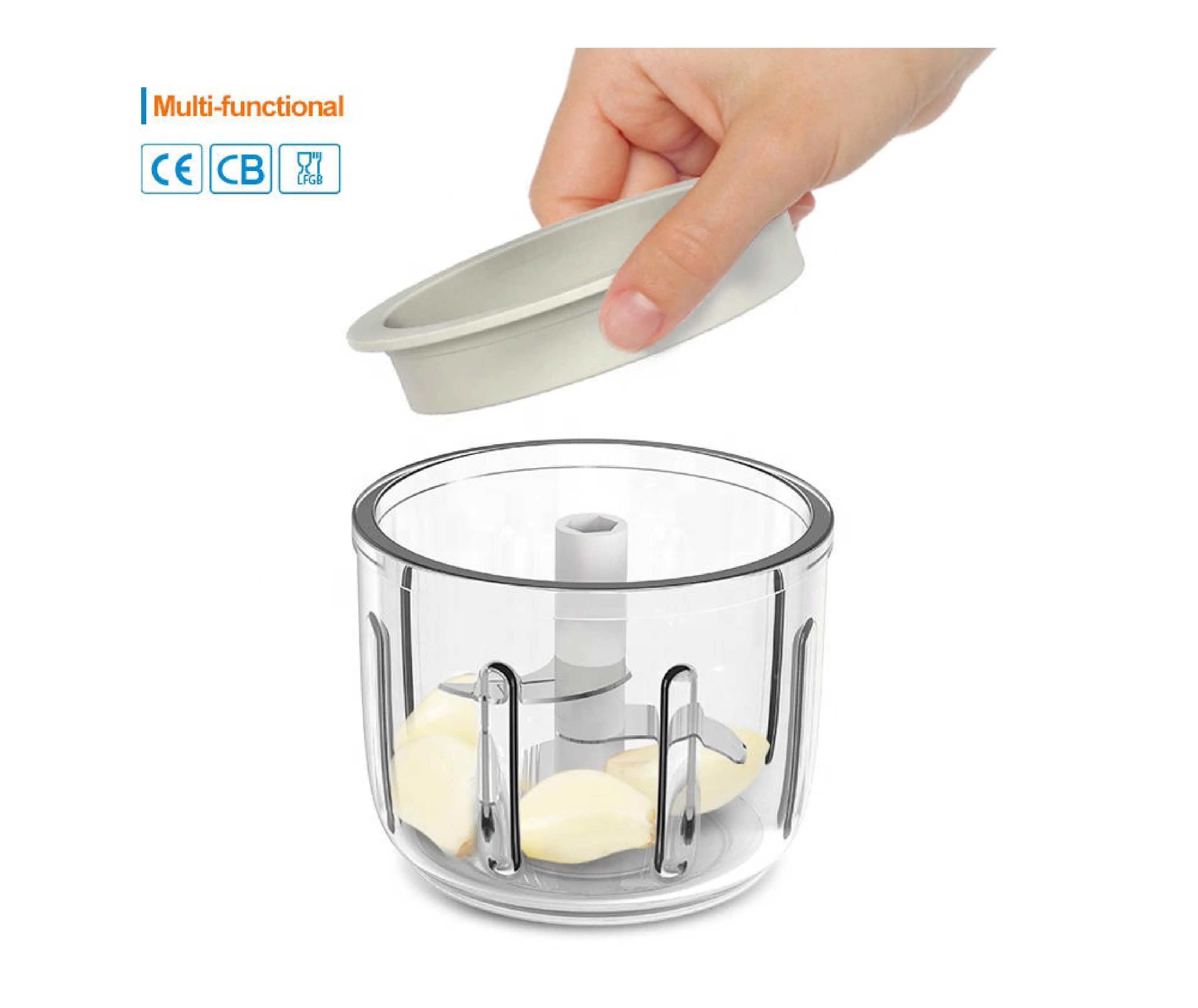 Electric Mini Garlic Chopper Baby Food Maker Meat Vegetable Cutter Fruit Onion Garlic Cordless Portable Food Processor