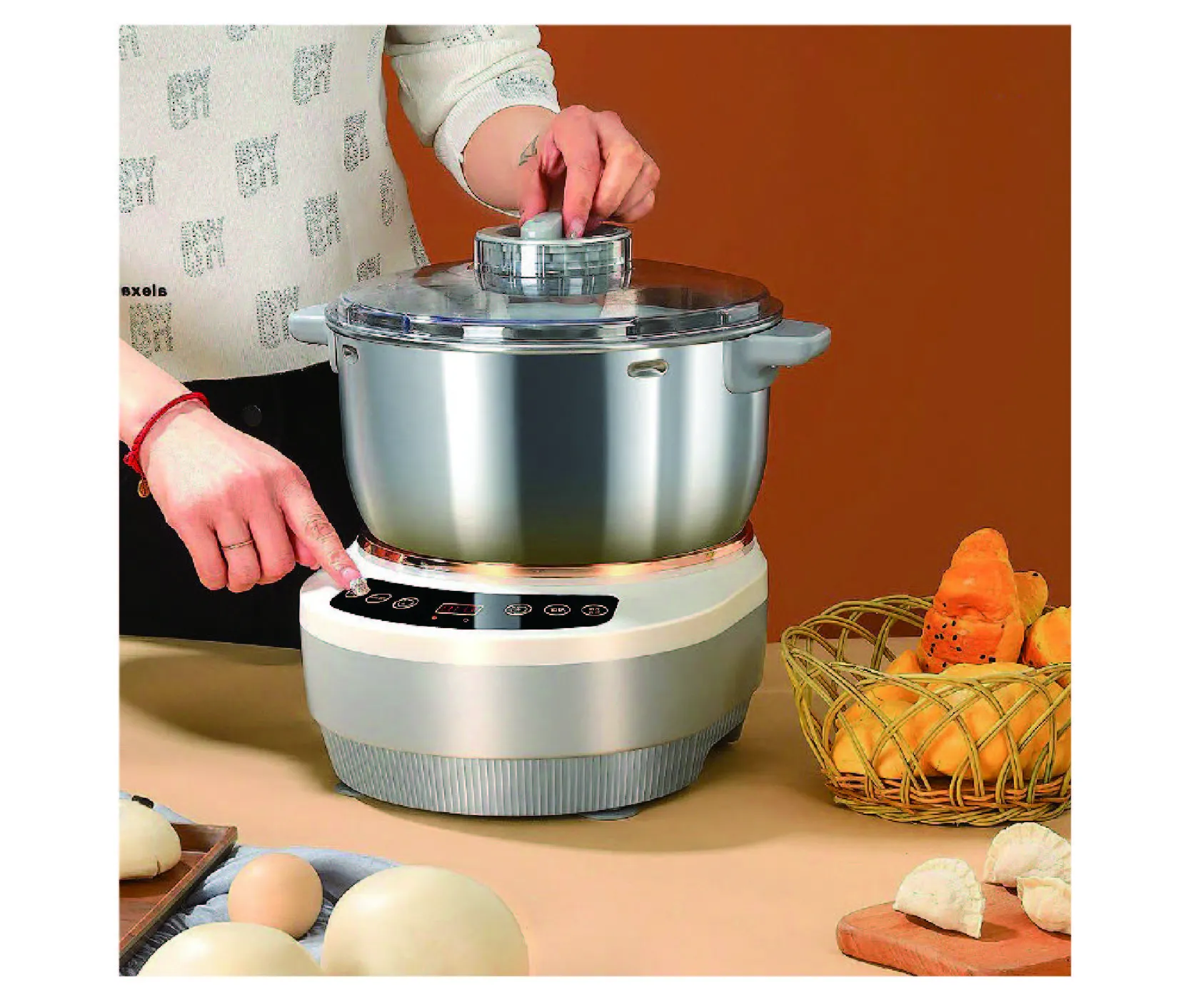 Electric Cake Mixer 5L Bowl Electric Pasta Maker Dough Press Bread Food Flour Stand Mixer